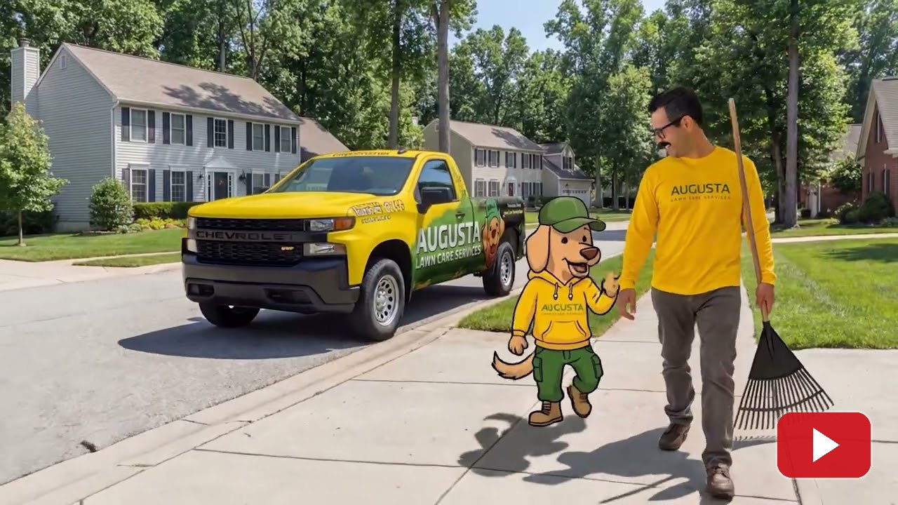 Still from the Augusta Lawn Care spot