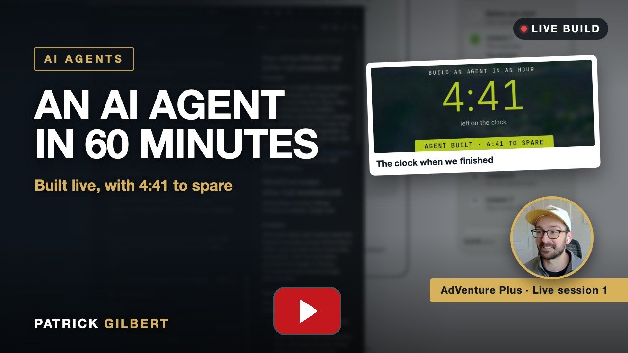 We Built an AI Agent in 60 Minutes (With 4:41 to Spare)